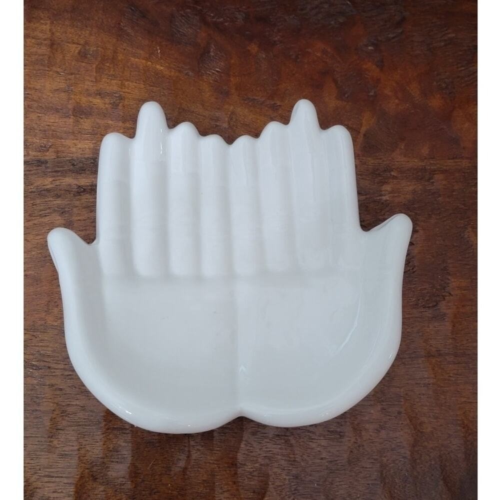 Japanese Sushi Plate Serving Hands Ceramic Trinkets Jewelry Holder Vanity Tray - Picture 9 of 9